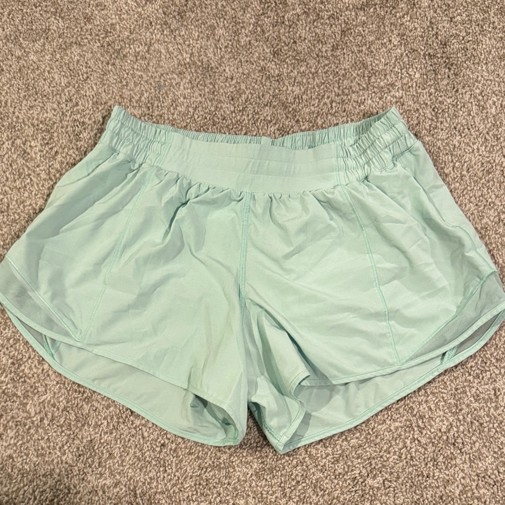 Lululemon Athletica Light Green Athletic Shorts